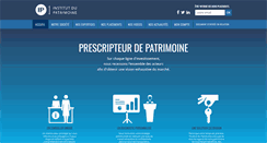 Desktop Screenshot of institut-patrimoine.com